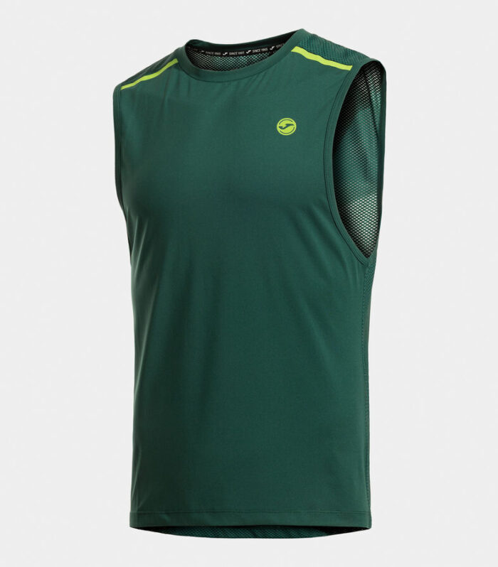 Camiseta Sin Mangas Indoor Gym Verde Oscuro