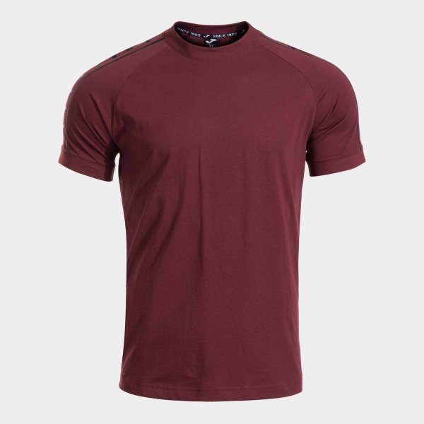 Camiseta Manga Corta Heroic Burdeos Negro