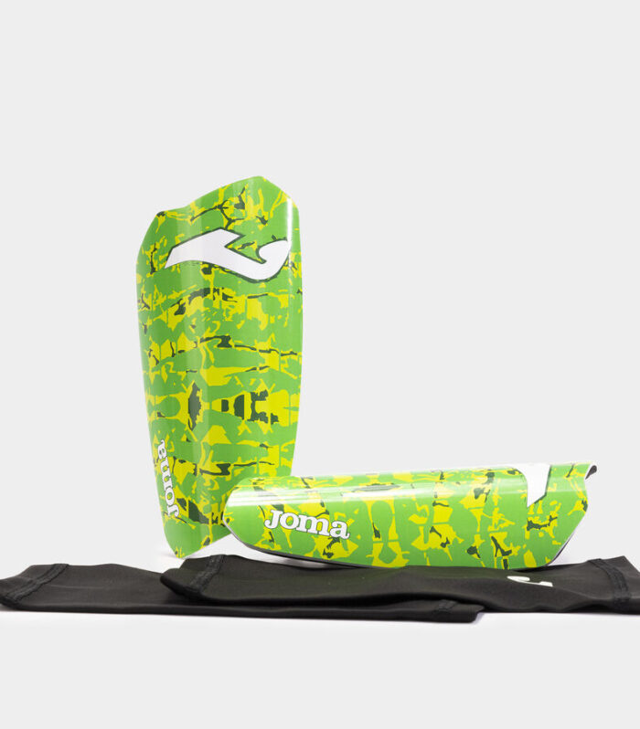 Espinilleras Spartan Verde Flúor Amarillo Flúor