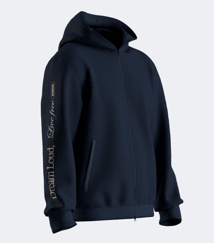 CHAQUETA CON CAPUCHA MIMETIC MARINO